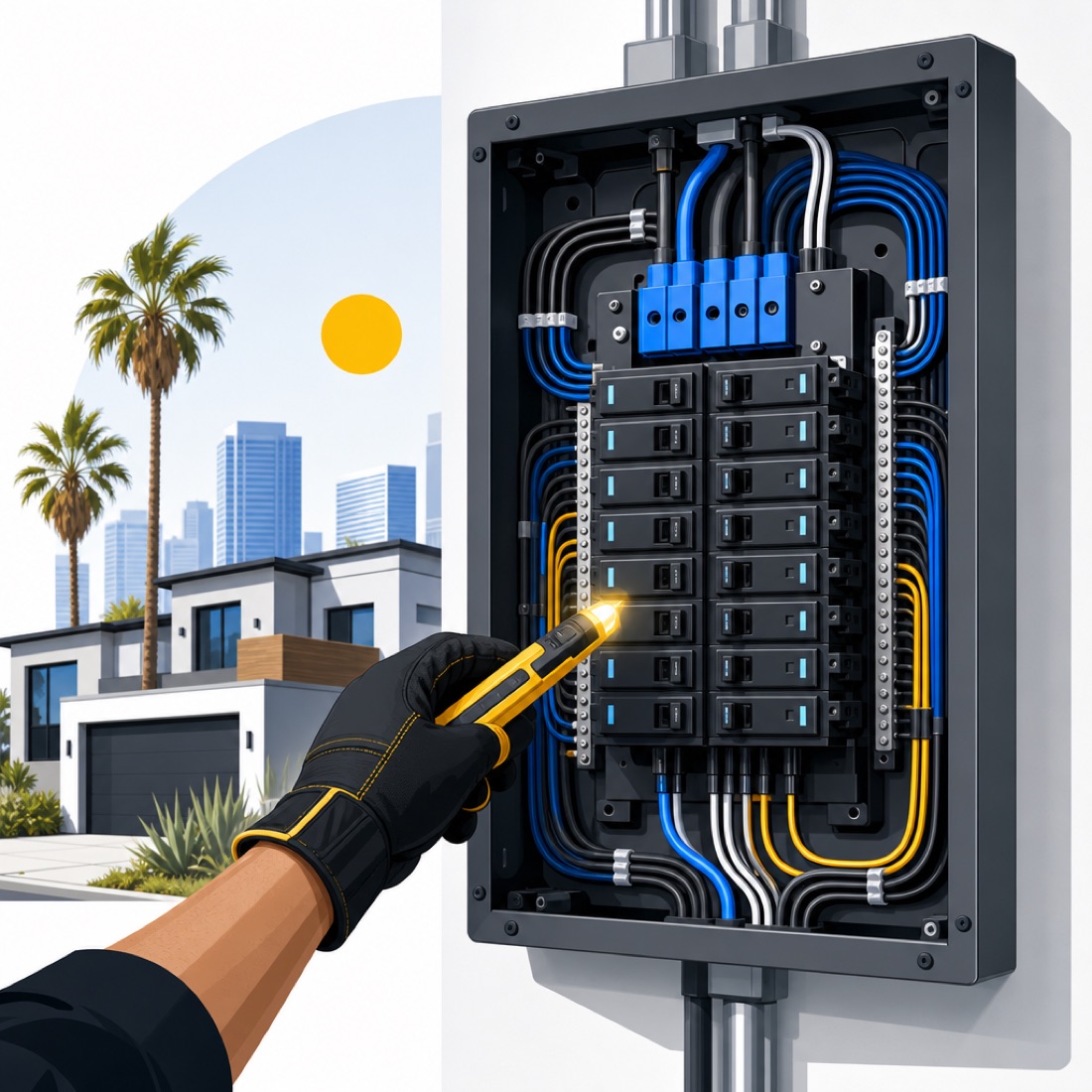 Electrical service panel and breaker upgrade